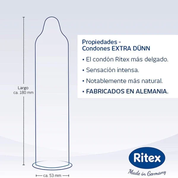 Condones Ritex Hipoalergénico Extra Fino - Image 2