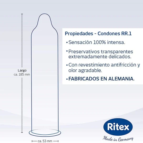 Condones Ritex Hipoalergénico Sensación Intensa - Image 2